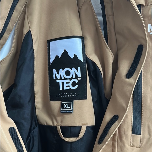 Montec Tan Snow Bib Overalls Fawk Snowboard Pants - Picture 8 of 8